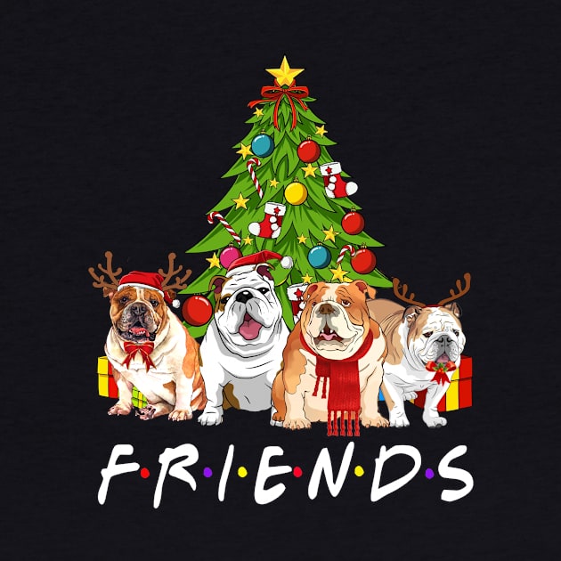 Christmas Tree Bulldogs by TeeWind